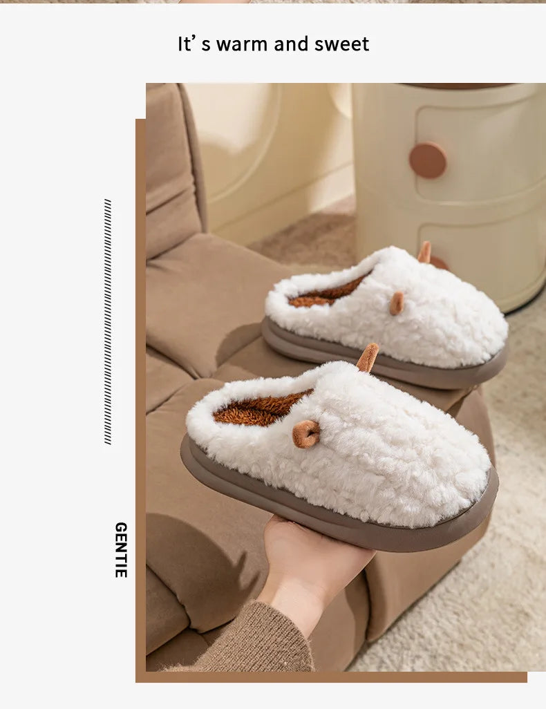 Snugheim Plush Fleece-Lined Slippers