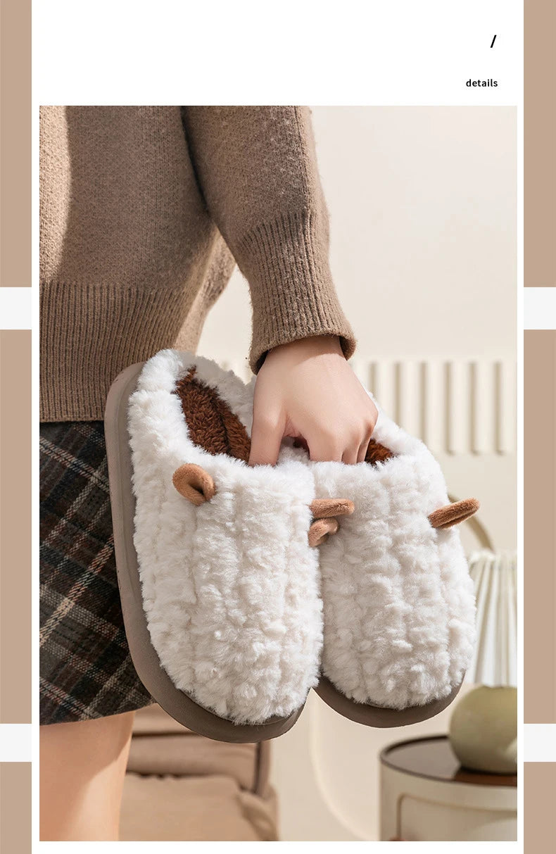 Snugheim Plush Fleece-Lined Slippers