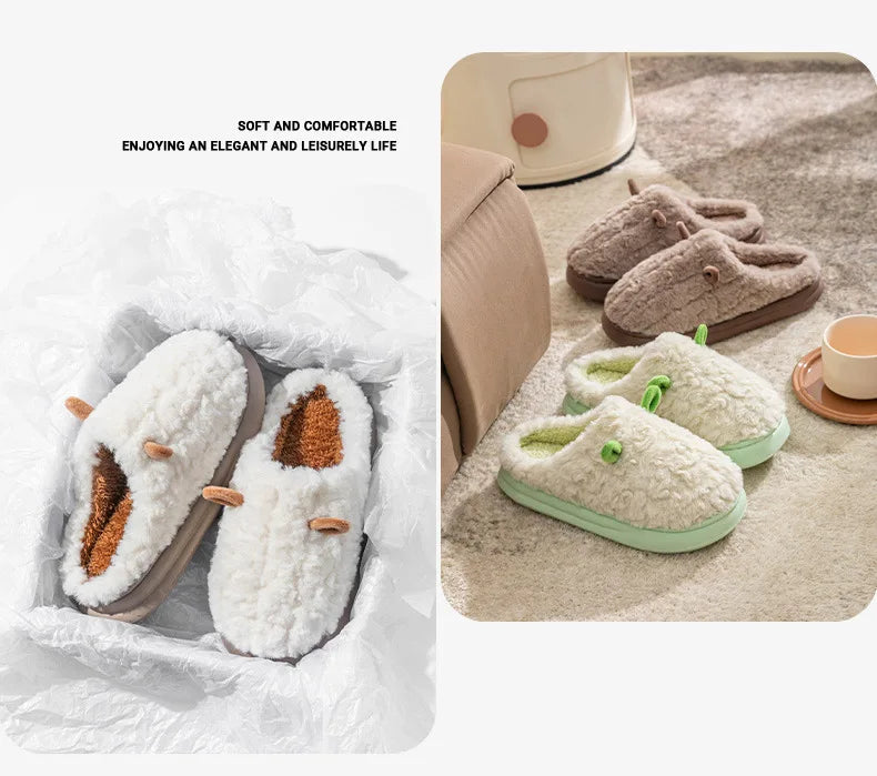 Snugheim Plush Fleece-Lined Slippers