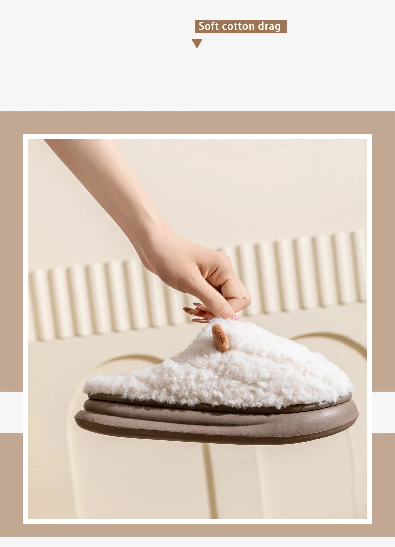 Snugheim Plush Fleece-Lined Slippers