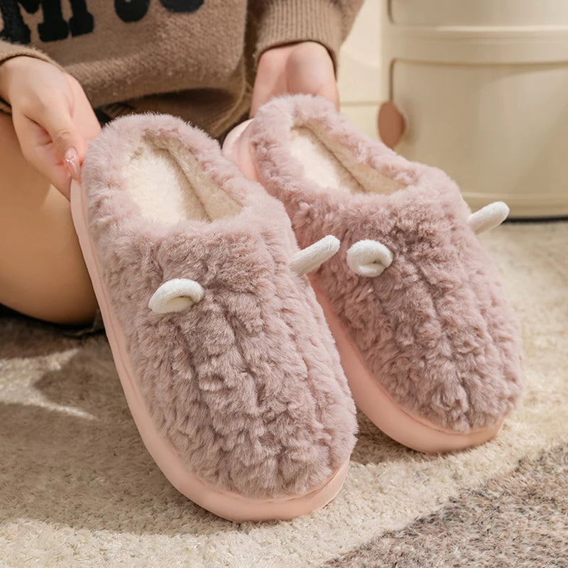 Snugheim Plush Fleece-Lined Slippers