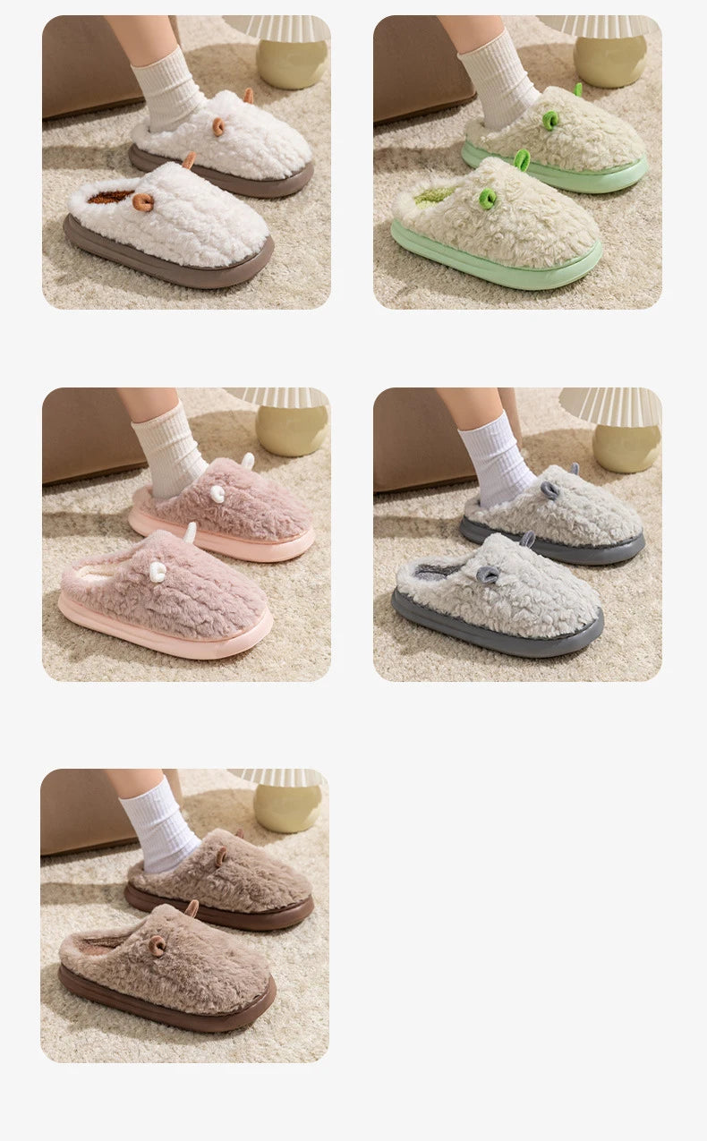 Snugheim Plush Fleece-Lined Slippers