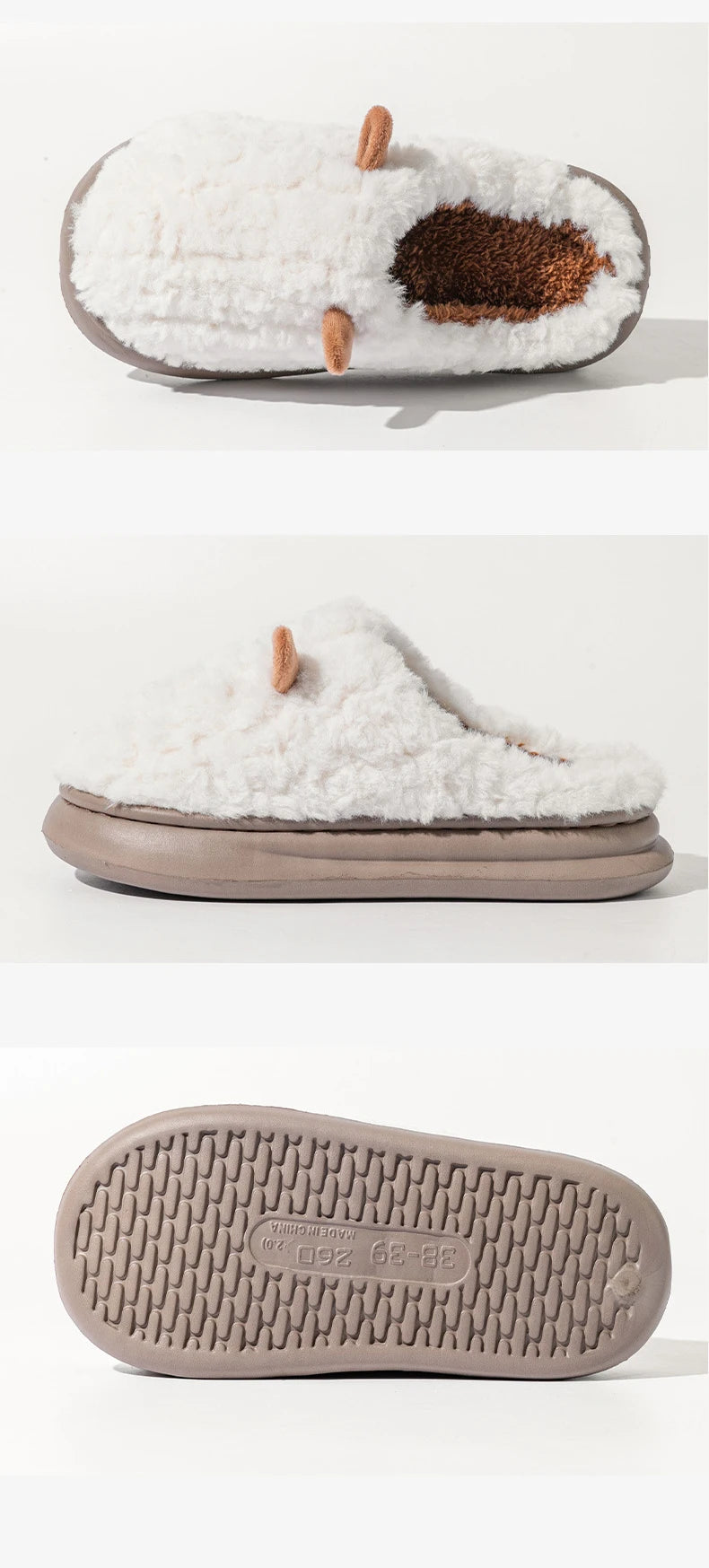 Snugheim Plush Fleece-Lined Slippers