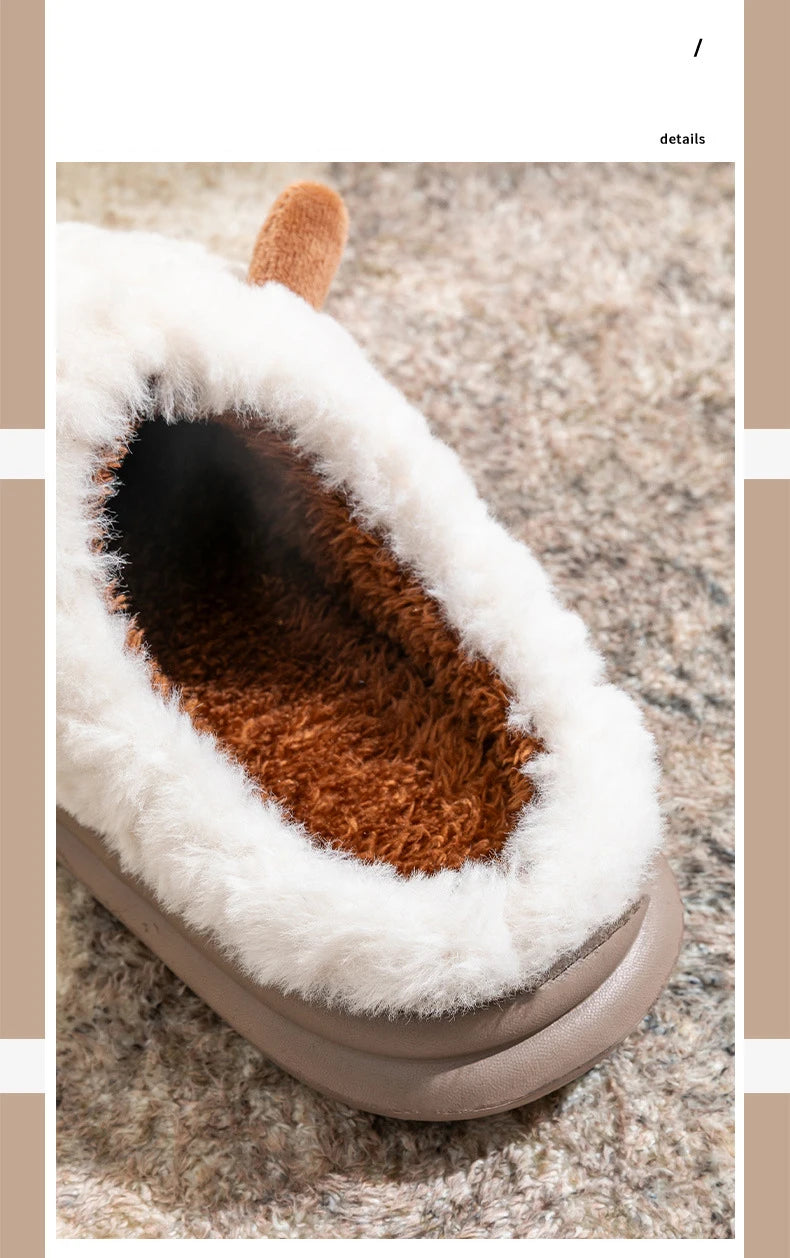 Snugheim Plush Fleece-Lined Slippers