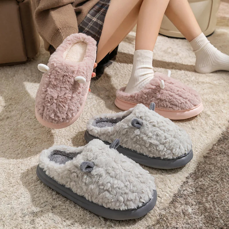 Snugheim Plush Fleece-Lined Slippers