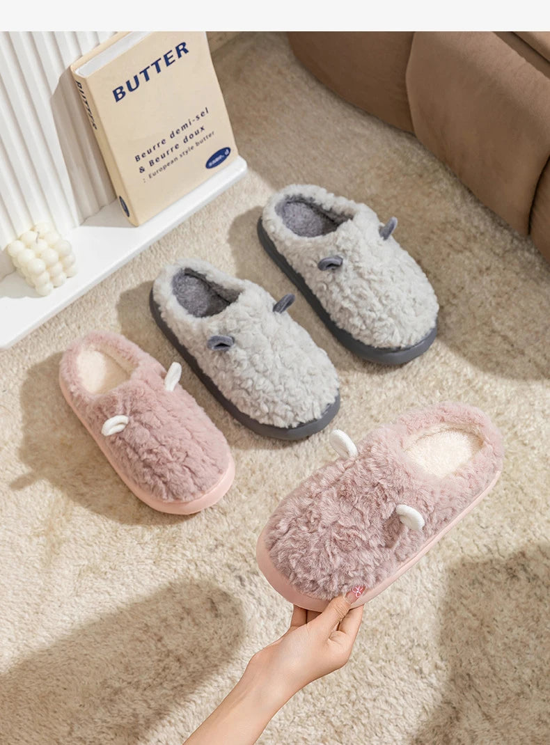 Snugheim Plush Fleece-Lined Slippers