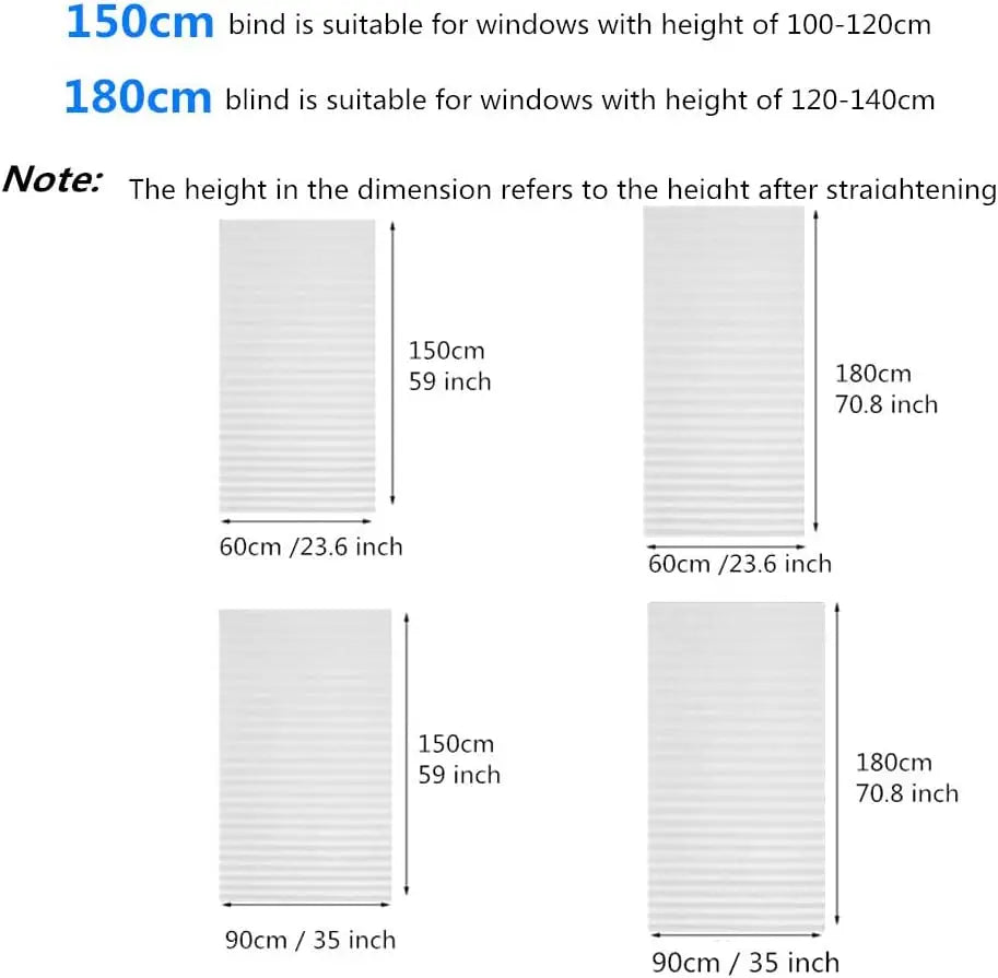 Snugheim No-Drill Pleated Blind