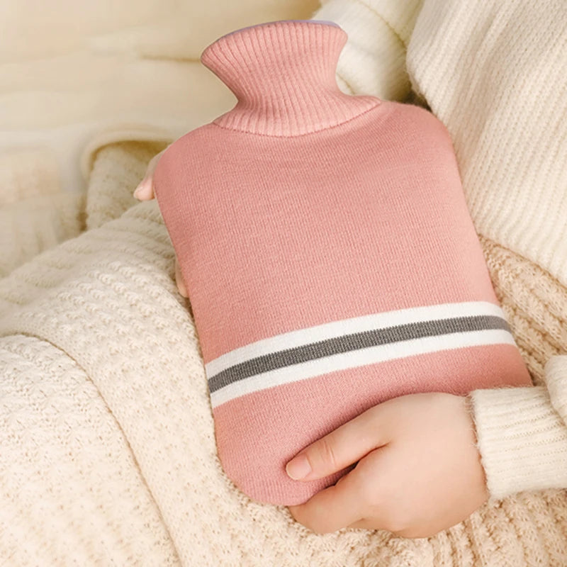Snugheim Hot Water Bottle with Knitted Cover