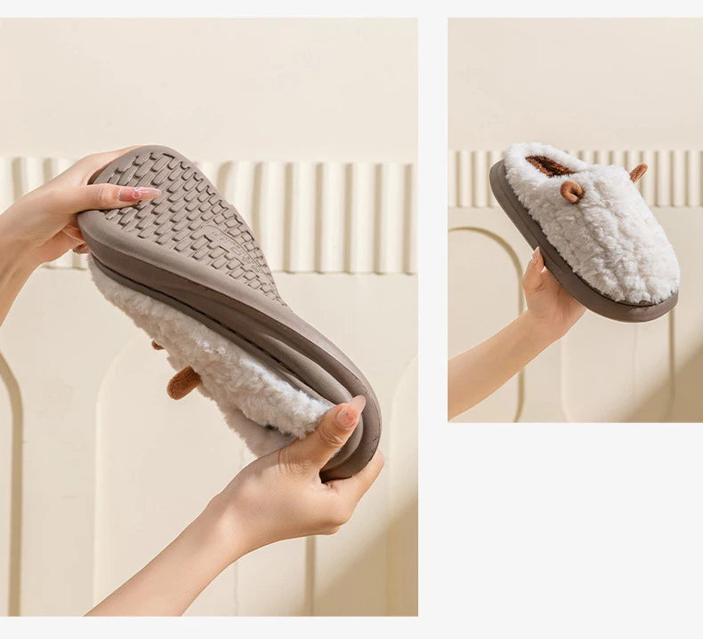 Snugheim Plush Fleece-Lined Slippers