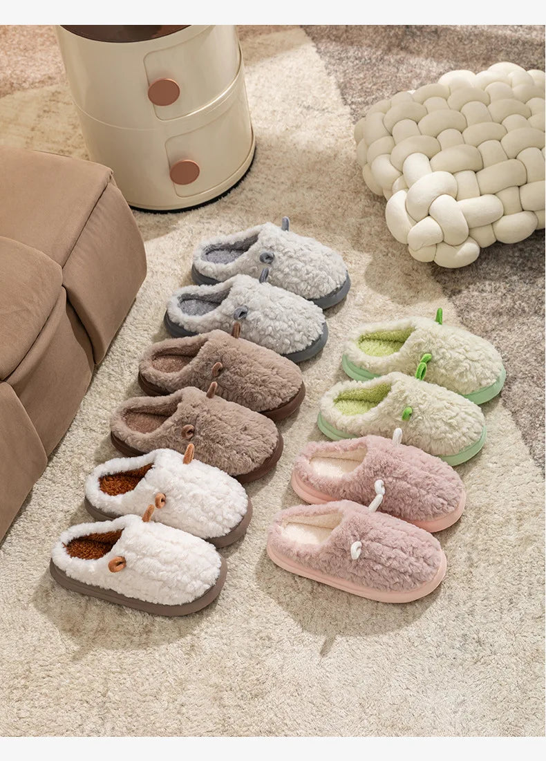 Snugheim Plush Fleece-Lined Slippers