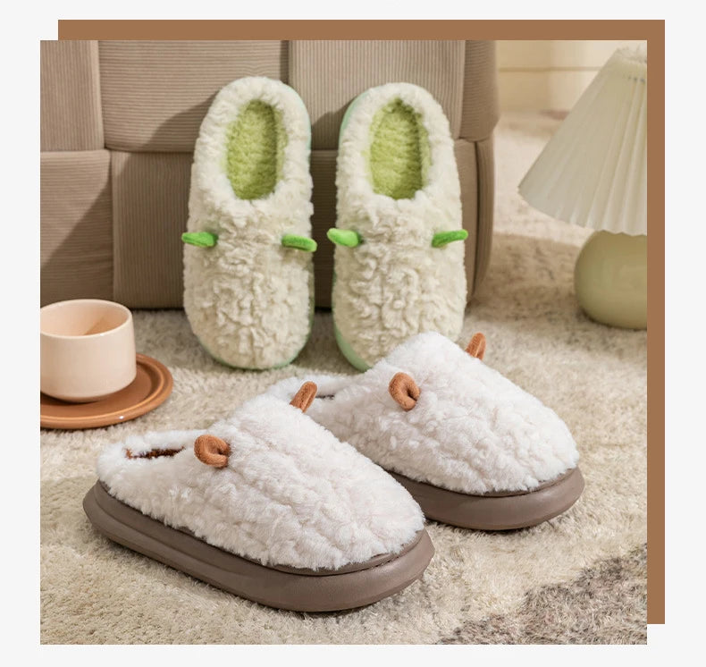 Snugheim Plush Fleece-Lined Slippers