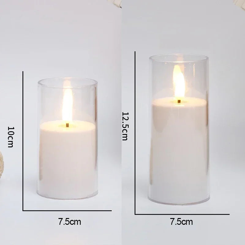 Snugheim Flameless LED Candles (Set of 3, Remote)