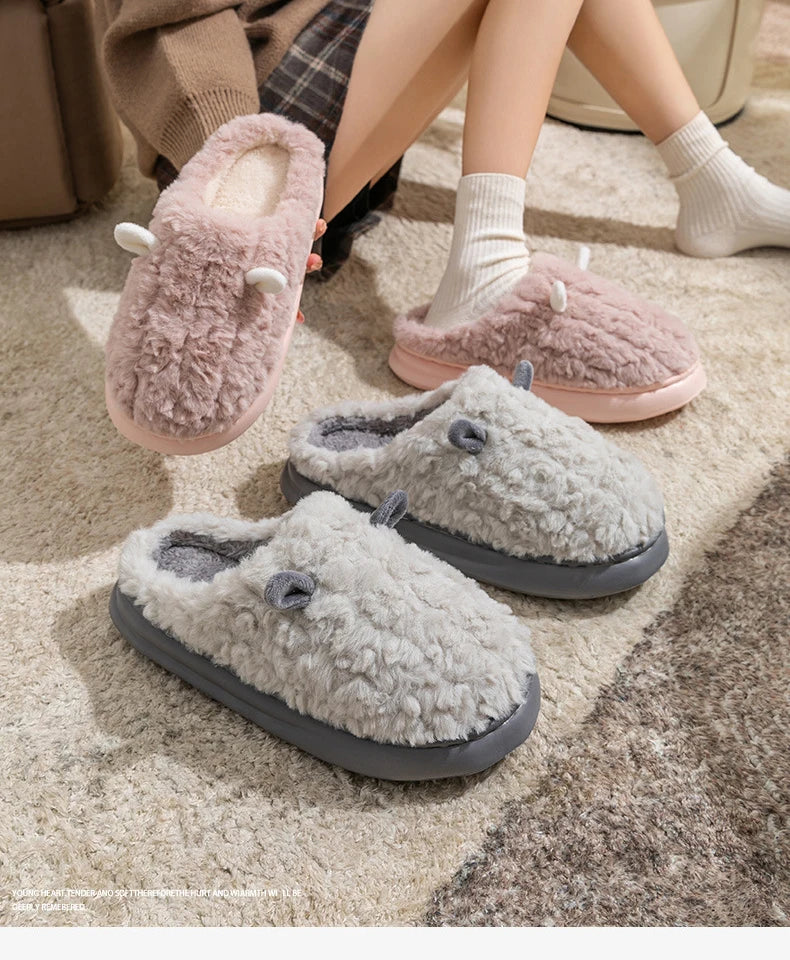 Snugheim Plush Fleece-Lined Slippers