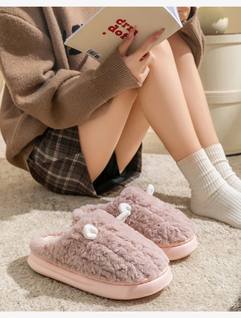 Snugheim Plush Fleece-Lined Slippers