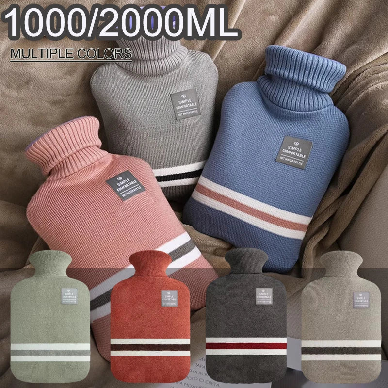 Snugheim Hot Water Bottle with Knitted Cover
