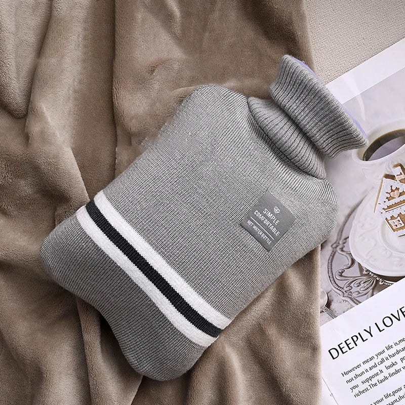Snugheim Hot Water Bottle with Knitted Cover