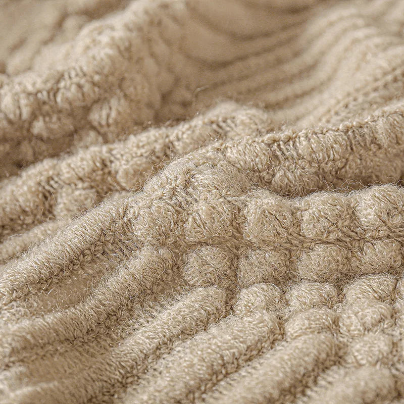 Snugheim Nordic Knitted Tassel Throw
