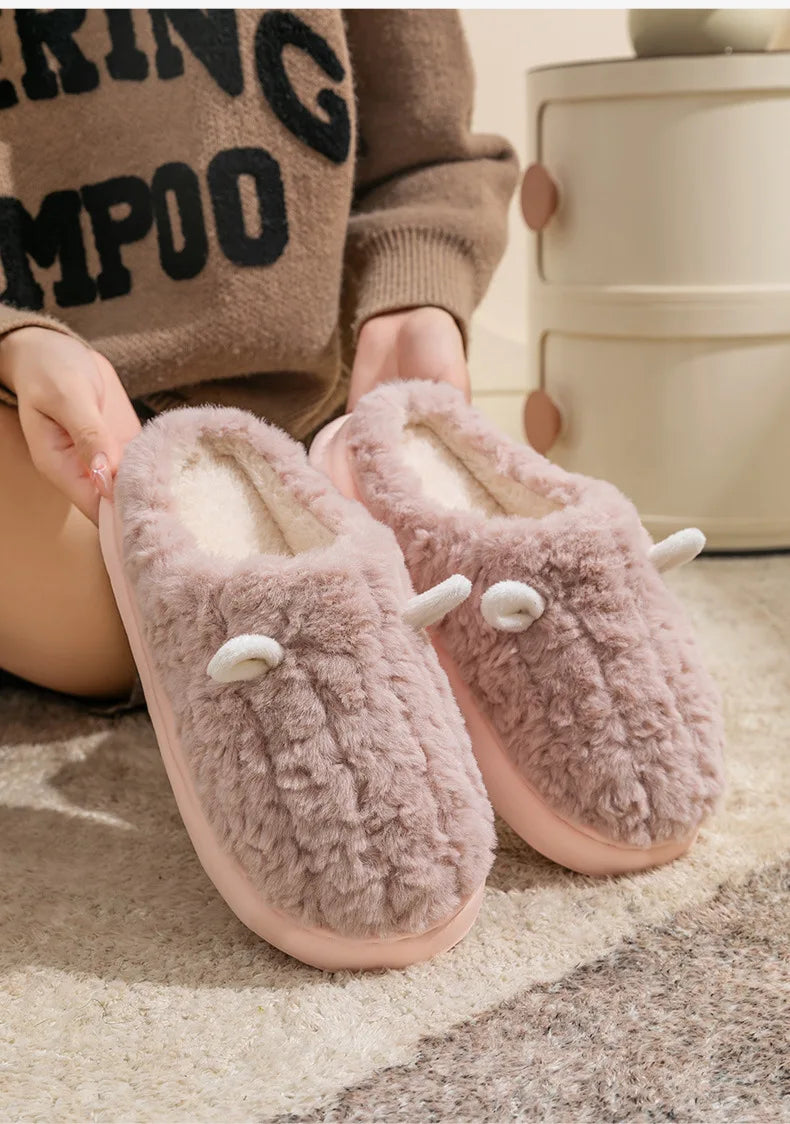 Snugheim Plush Fleece-Lined Slippers